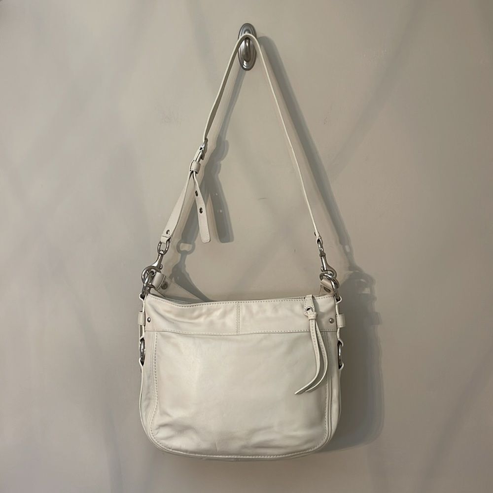 Coach Zoe Hobo Shoulder Bag F147007 Pearl Off White Leather - Picture 5 of 17